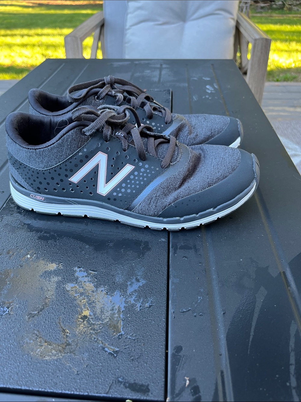 New Balance Women's Black, Gray and Light Pink Athletic Sneakers